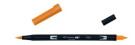 Tombow ABT brushpen orange ABT-933