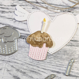 Gummiapan - dies - D250357 - Cupcake with candle