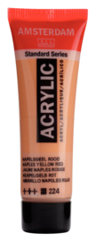 Napelsgeel Rood - 224 - Amsterdam Acrylverf 20 ml Tube