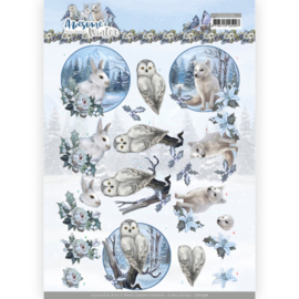 3D Cutting Sheet - Amy Design - Awesome Winter - Winter Animals - CD11736