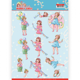 3D Cutting Sheet - Yvonne Creations - Party Time Bubbly Girls - CD11478