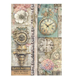 Stamperia - Rice Paper A4 Selectie – Gardens of Time - DFSA4XTM