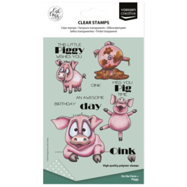 Vaessen Creative - Clear Stamps by Carla Creates Piggy on the Farm - CAR0404
