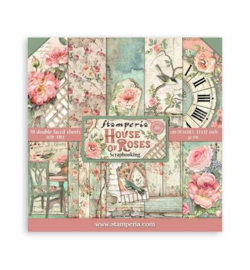 Stamperia Papierblok Groot – House of Roses - SBBL66