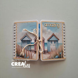 Crealies - Cardzz stansen no. 633, Gatefold Notebook card rechthoek - CLCZ633