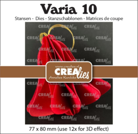 Crealies - Varia stansen no. 10, 3D Kerstklok
