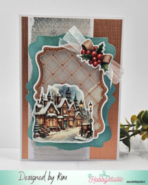 Dies - Berries Beauties - Victorian Christmas Tales - Victorian Trellis Frame - BBD10117