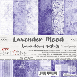 Craft O Clock Paper Pack 15,25x15,25 cm Basic - Lavender Mood