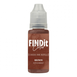 FindIt Color Oxide Ink Refill – Brown - FITCOIR007