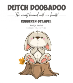 Dutch Doobadoo - Rubber stempel - Halloweent - Konijn herfst - 497.004.024