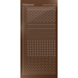 Hobbydots sticker - Mirror Brown