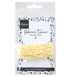 Marianne Design - Bakers Twine - yellow / white - CA3228