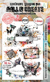 AALL & Create - #1241 - A6 Stamp Set - Epistolary Elegance