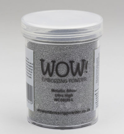 Wow! - WC05UH-L - Embossing Powder - Ultra High - Metallic Colours - Silver 160 ml 