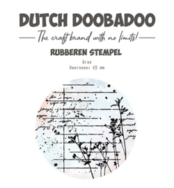 Dutch Doobadoo Unmounted Rubber Stamp 4 ATC Flower - 497.004.007