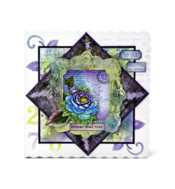 Cosmic Shimmer -  08-9003-CS - Heritage Rose Stencil