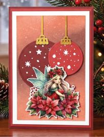 3D Cutting Sheet - Berries Beauties - Fairy Christmas - Poinsettia - CD12499