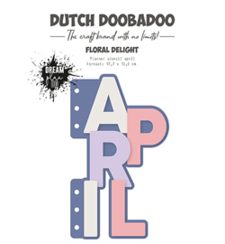 Dutch Doobadoo - Planner stencil April - 470.784.306