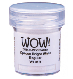 Wow! - WL01R- Embossing Powder - Regular - Opaque Whites - Bright White