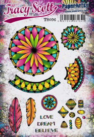 Paperartsy - Tracy Scott 096 (A5 set, trimmed, on EZ)