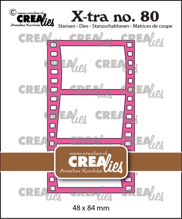 Crealies - X-tra stansen no. 80, Filmstrip golvend verticaal
