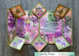 Crealies - Cardzz stansen no. 345, Magic Fold (kaart of mini album)