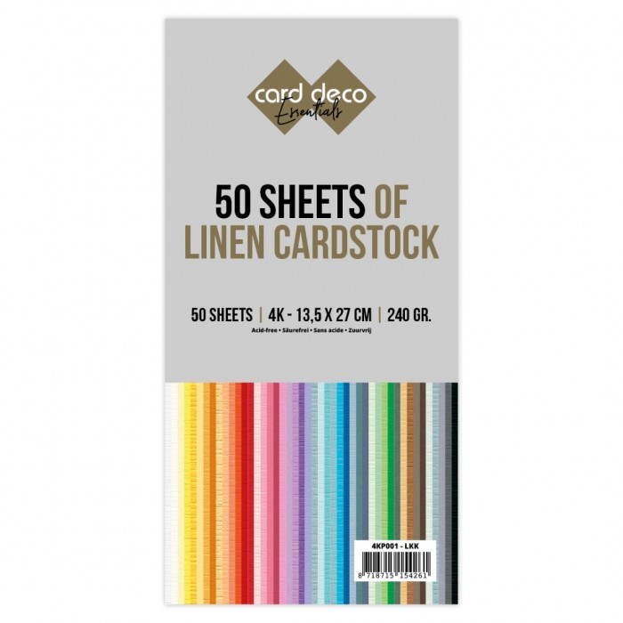 Jumbo kartonpakket - Card Deco - 4K - 50 Sheets - 4KP001-LKK