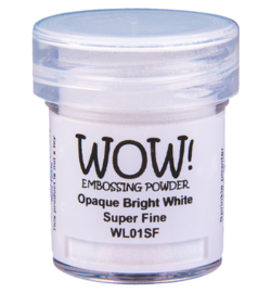Wow! - WL01SF- Embossing Powder - Super Fine - Opaque Whites - Bright White