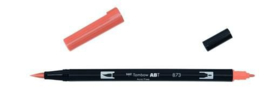 Tombow ABT brushpen coral ABT-873