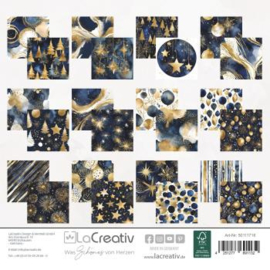 LaCreativ - Designpapier - Funkelnde Winternächte - Paper Pack 6x6 - 24 vellen dubbelzijdig