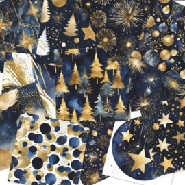 LaCreativ - Designpapier - Funkelnde Winternächte - Paper Pack 6x6 - 24 vellen dubbelzijdig