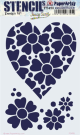 PaperArtsy - Stencil 498 Large {Tracy Scott}