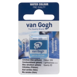 Van Gogh 535 Aquarelverf Napje Ceruleumblauw (Phtalo)