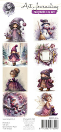 Fairybells 3-D setje Kerst paars 1 -  99079/016