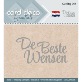 Card Deco Essentials CDECD0038  - Cutting Dies - De Beste Wensen