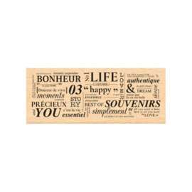 Florileges design - Houten stempel - best of souvenirs