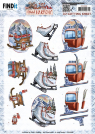 3D Cutting Sheets - Amy Design - Hygge Harmony - Winter Sports - CD12268