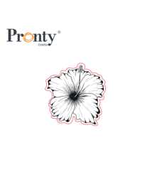 Pronty Crafts - Hibiscus - unmounted Rubber stamp - 497.003.018
