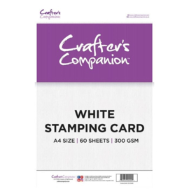 Crafter's Companion White Stamping Card A4 - CC-STCARD