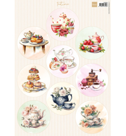 Marianne Design - Knipvel A4, Circles - Teatime - VK9648