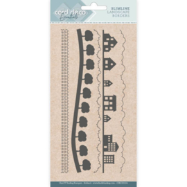 Card Deco Essentials - CDECD0104 -  Slimline Dies - Slimline Landscapes Borders