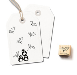 Cats on Appletrees - 2411 - Ministempel - Kleine bloem 7