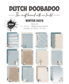 Dutch Doobadoo Design papier Winter days A4 473.005.055