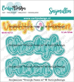 Carlijn design -CDSN-0211 - Snijmallen Vrolijk Pasen ei