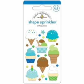 Doodlebug - 5553 - birthday treats shape sprinkles