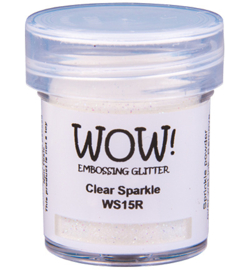 Wow! - WS15R - Embossing Powder - Regular - Embossing Glitters - Clear Sparkle