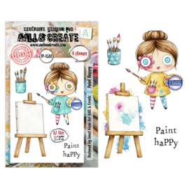 AALL & Create - TP-1500- A7 Stamp Set - Paint Happy