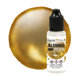 Couture Creations Gold / Gold Pearl Alcohol Ink (12mL | 0.4fl oz)