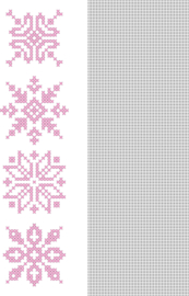 CCPAT011 Crosscraft free pattern-11 "snowflakes" patronen