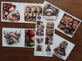 Fairybells 3-D setje Kerst rood 99079/015